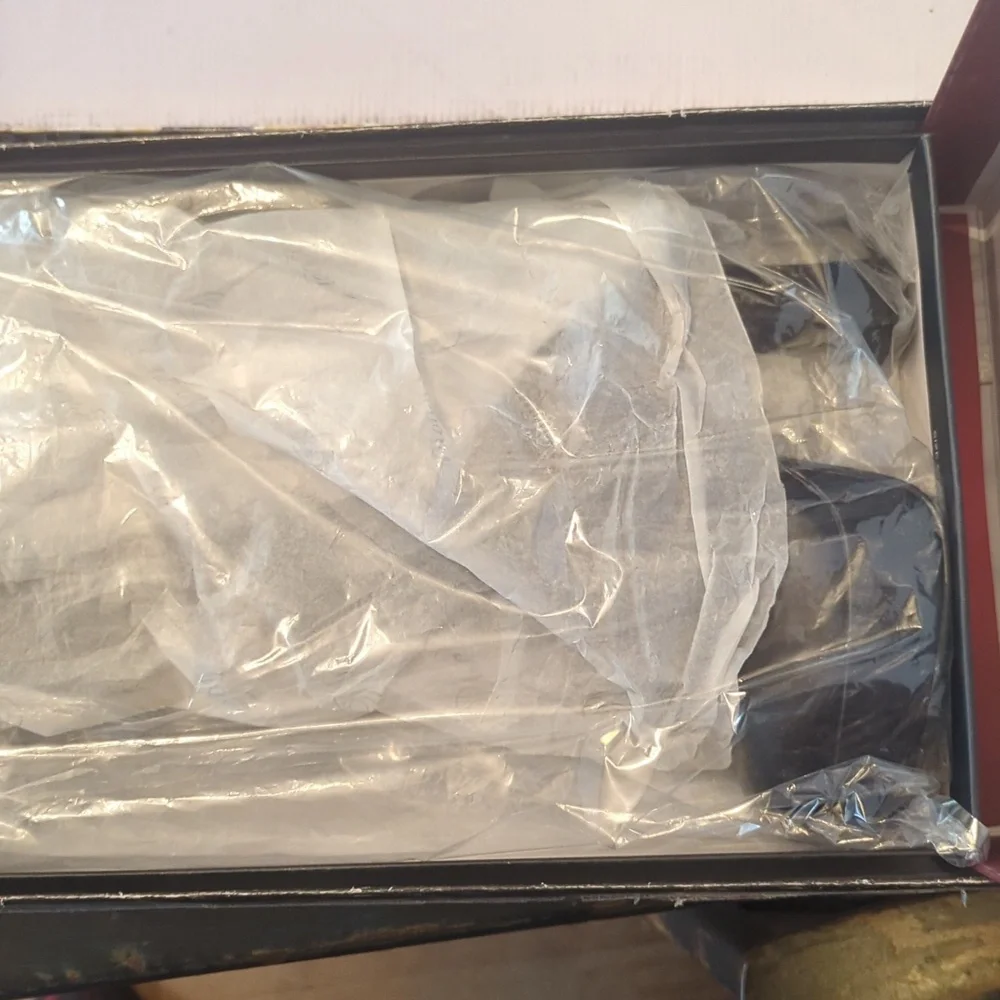 NIB Pleaser Black Multi-Buckle Heeled Boots Electra 2042 - Picture 5 of 6